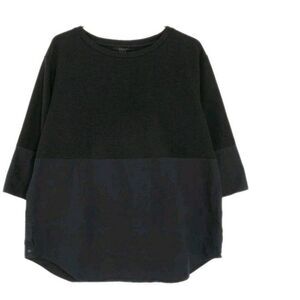 COS Lagenlook Minimalist Women Black Pullover Oversized Sz EU S